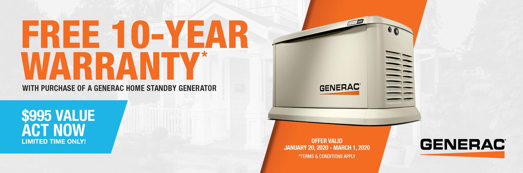 Homestandby Generator Deal | Warranty Offer | Generac Dealer | Lubbock, TX